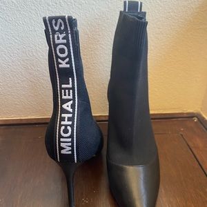 Michael Kors Black Heel Sock Boot